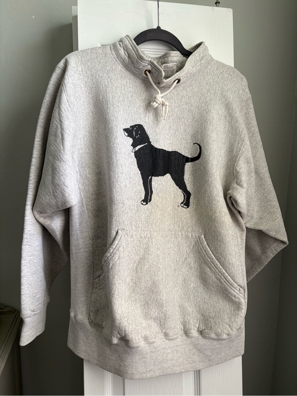 Vintage The Black Dog Gray Pullover Hoodie with Black Dog Graphics